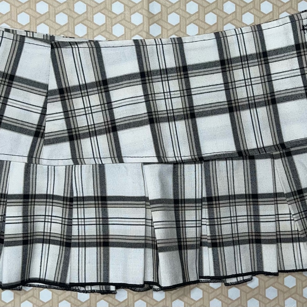 Urban Republic Monochrome Plaid Mini Skirt